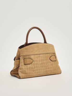 3. Borsa donna The Small Satchel in suede Sahara