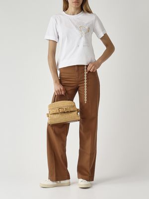 2. Borsa donna The Small Satchel in suede Sahara