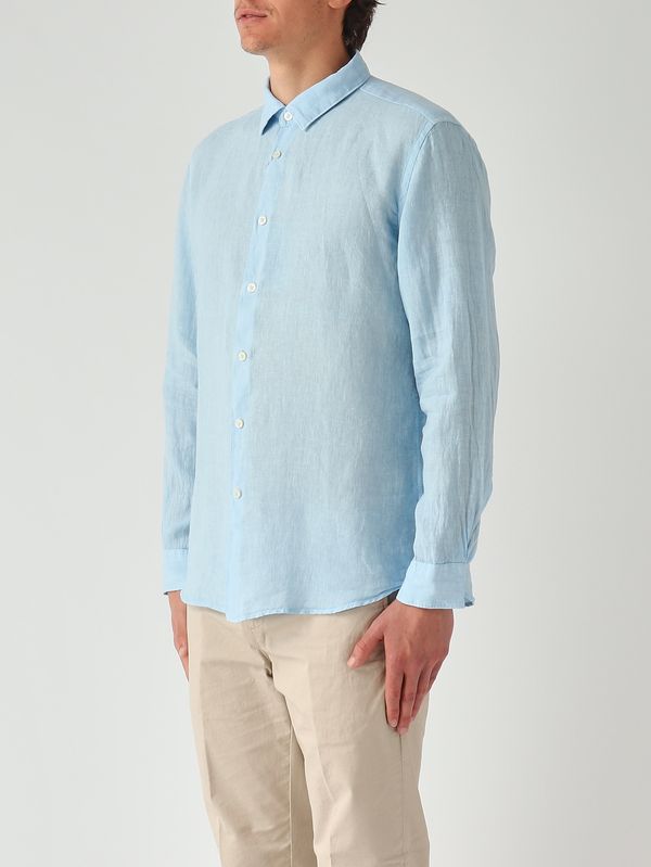 2. Herrenhemd aus Leinen Blau Altea 2654000