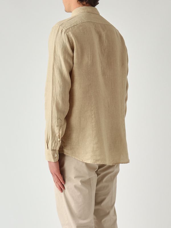 3. Herrenhemd aus Leinen Beige Altea 2654000