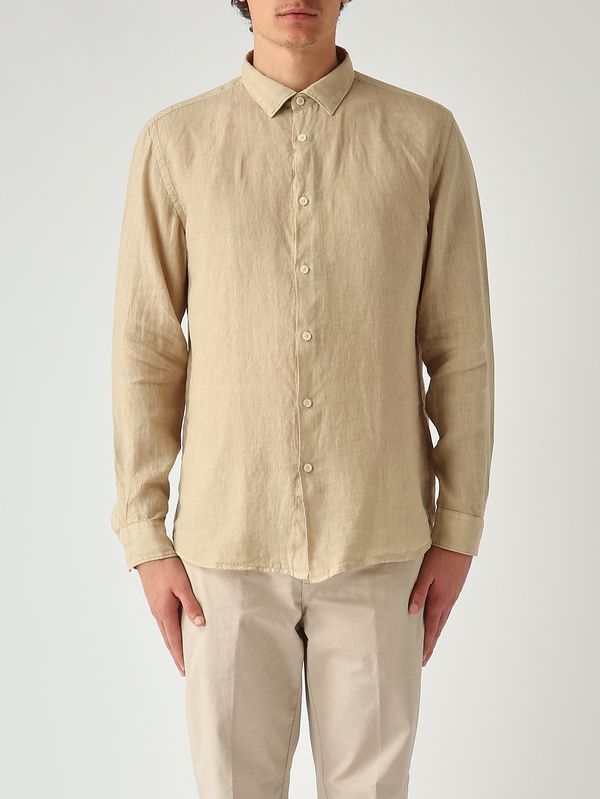 Camisa de lino para hombre Beige Altea
