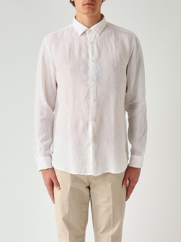 Camisa de lino para hombre Blanco Altea