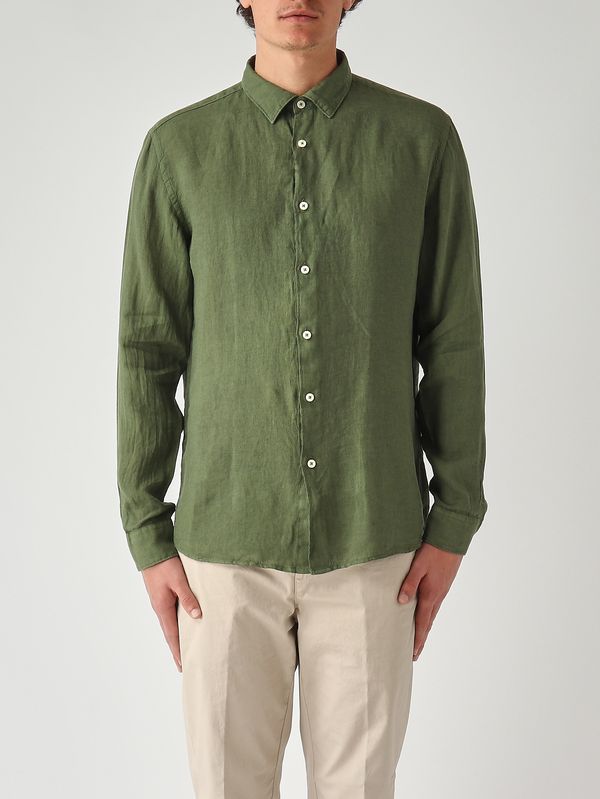 Camisa de lino para hombre Militar Altea