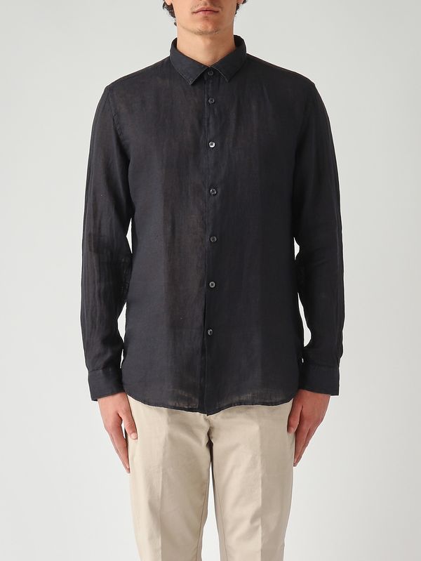 Camisa de lino para hombre Azul marino Altea