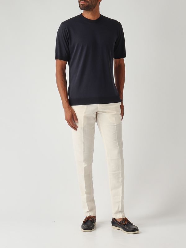 2. Camiseta para hombre Cecil de tejido tipo satén de algodón Azul marino Altea 2655255