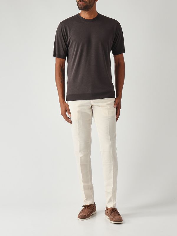 2. Cecil Herren-T-Shirt aus baumwollähnlichem Satin Dunkelbraun Altea 2655255