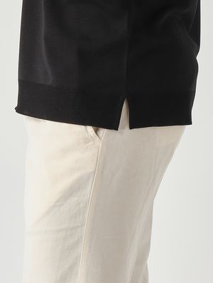 5. Cecil Herren-T-Shirt aus baumwollähnlichem Satin Schwarz