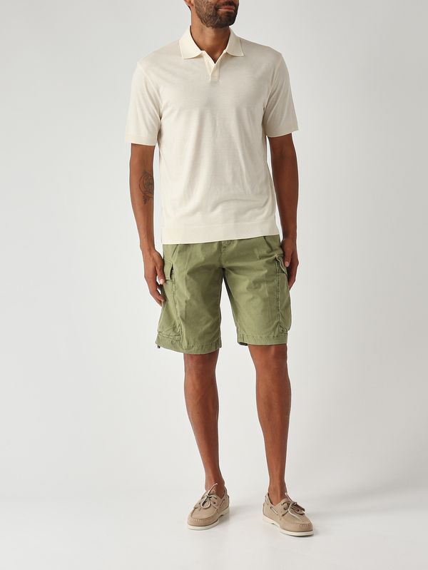 2. Polo para hombre Pierre en tejido tipo satén de algodón Marfil Altea 2655155