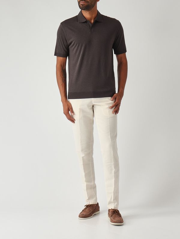 2. Polo para hombre Pierre en tejido tipo satén de algodón Cabeza de moro Altea 2655155