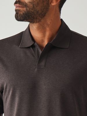 5. Polo para hombre Pierre en tejido tipo satén de algodón Cabeza de moro