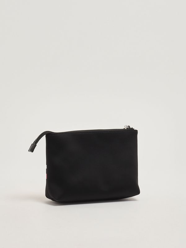 2. Nylon and faux leather clutch Black-Red GCDS gckb102