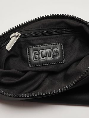 3. Nylon and faux leather clutch Black-Red