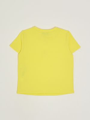 2. T-shirt bambina in cotone stretch Giallo