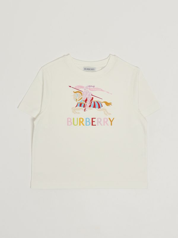 Burberry Cedar cotton t-shirt for girls - White | Caposerio.com