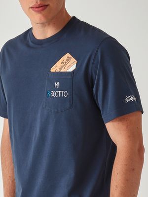 5. Men's Austin cotton T-shirt Cookie Bi Scotto 61 Emb