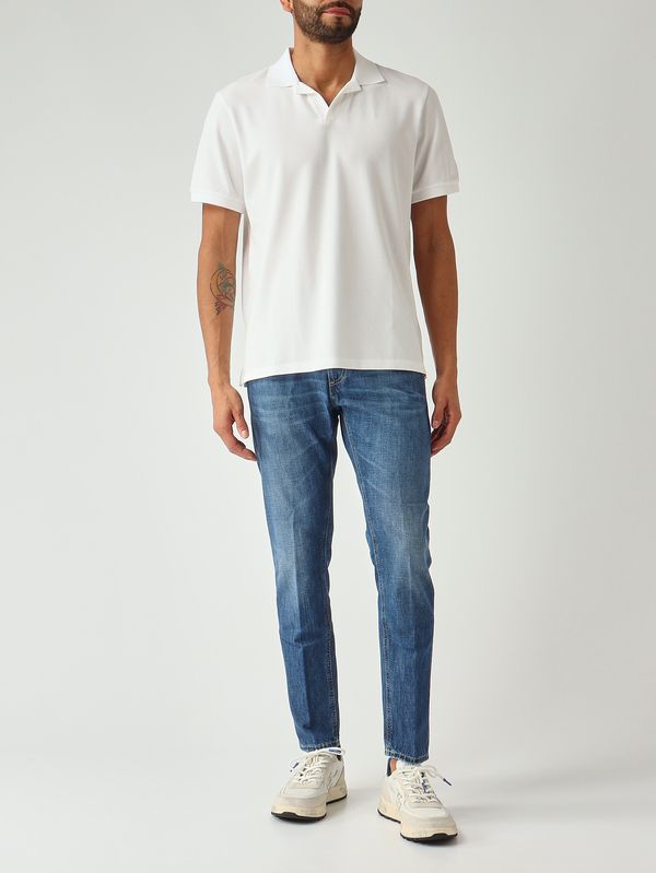 2. Polo homme Charles en coton stretch Piquet 01n Blanc MC2 Saint Barth chs0001