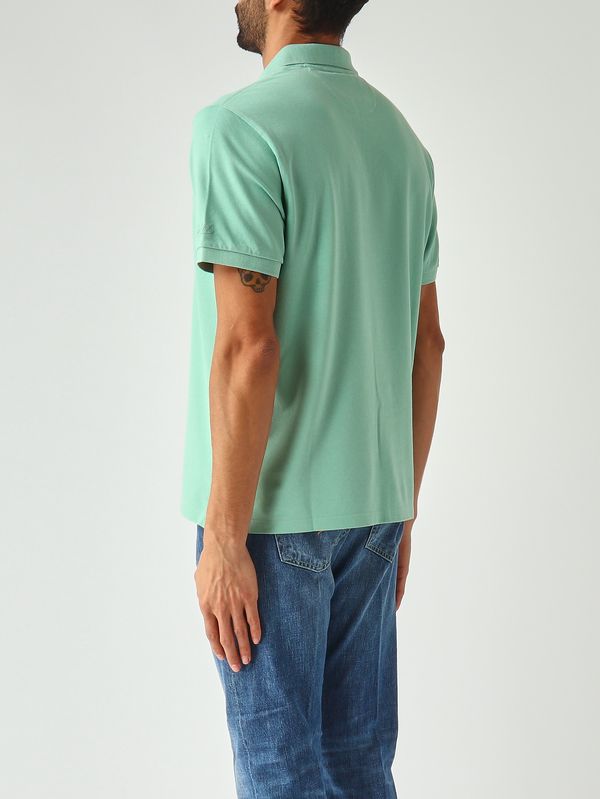 4. Polo para hombre Charles de algodón elástico Piqué 53 Salvia MC2 Saint Barth chs0001