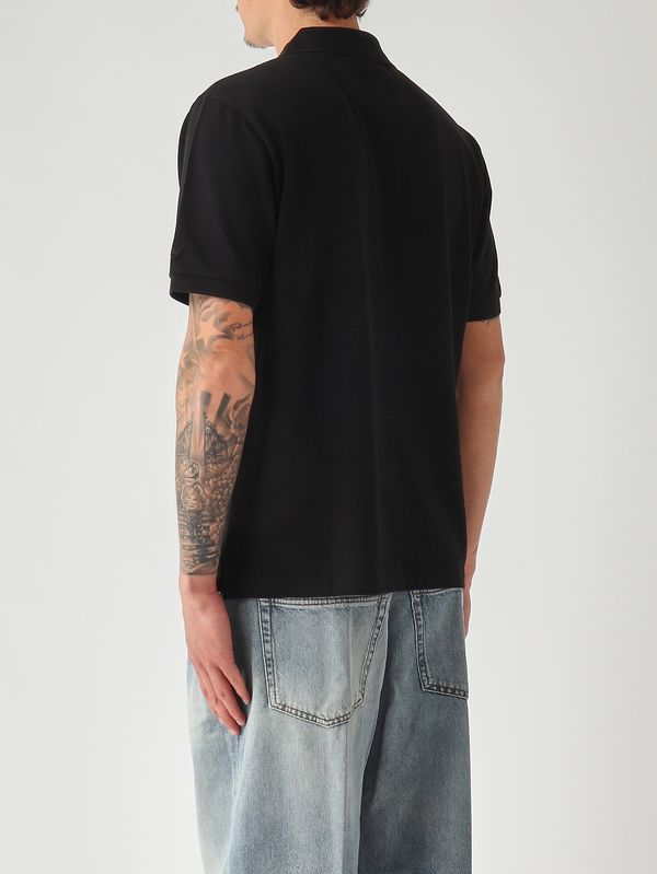 4. Herren-Poloshirt Charles aus Stretch-Baumwolle Piquet 00 Schwarz MC2 Saint Barth chs0001