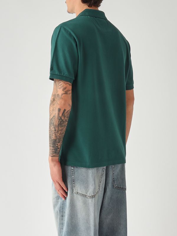 4. Herren-Poloshirt Charles aus Stretch-Baumwolle Piquet 51 Britisch Grün MC2 Saint Barth chs0001