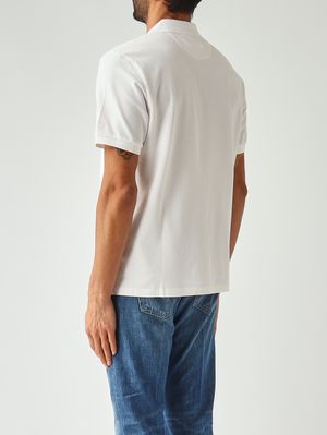 4. Polo homme Charles en coton stretch Piquet 01n Blanc