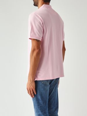 4. Polo para hombre Charles de algodón elástico Piqué 21 Rosa