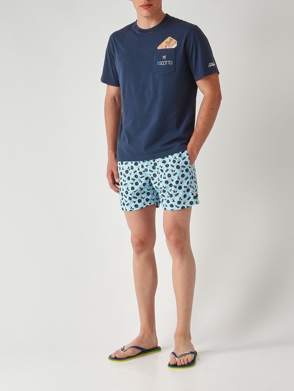 3. Herren-Badehose Lighting mit Mikro-Muster Panda MC2 Saint Barth lig0003