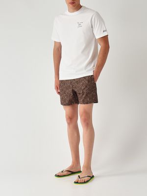 3. Herren-Badehose Lighting mit Mikro-Muster Animal-Print