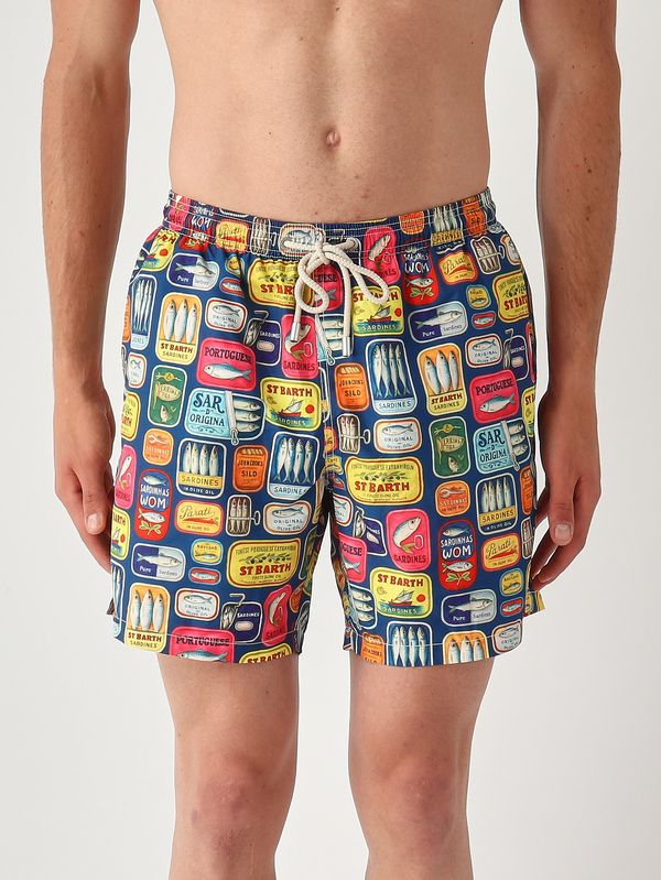 1. Herren-Badehose Lighting Sardinen MC2 Saint Barth lig0001