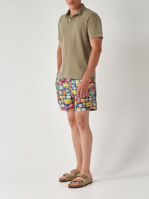 3. Herren-Badehose Lighting Sardinen