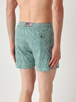 2. Herren-Badehose Lighting mit Mikro-Muster Grün