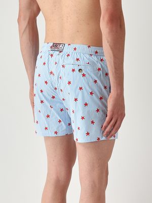 2. Herren-Badehose Lighting mit Mikro-Muster Seestern