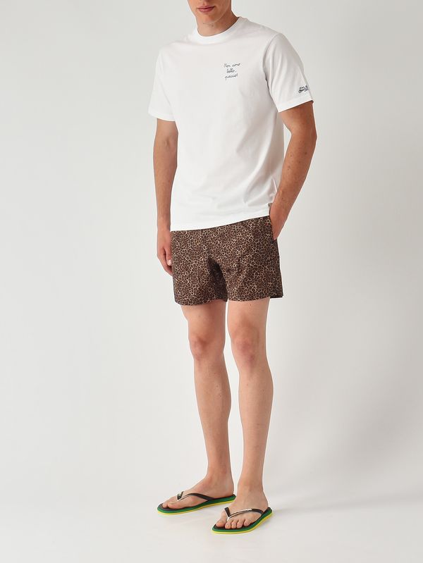 2. T-shirt Portofino en coton pour homme Bello 01n Emb MC2 Saint Barth pot0001