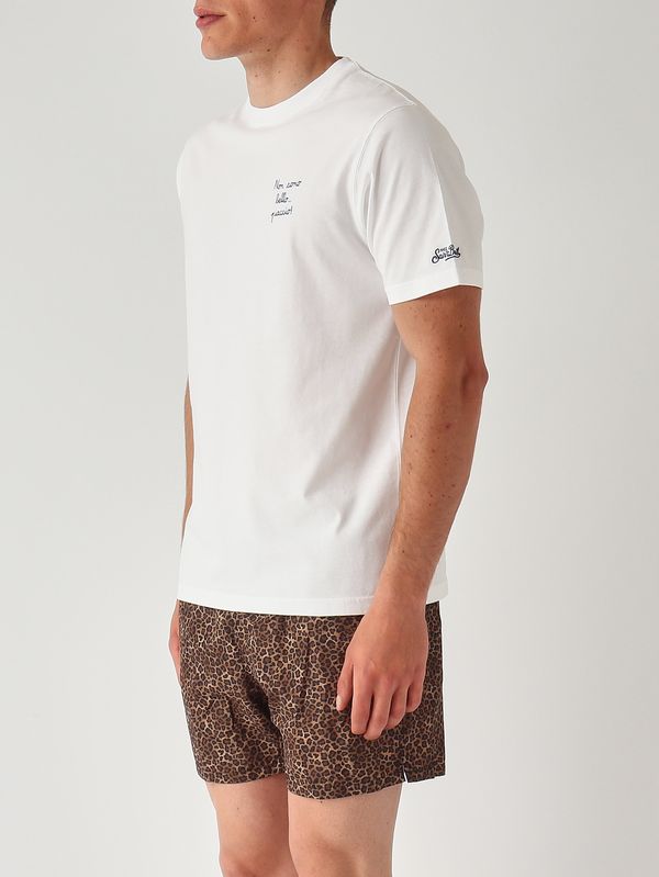 3. T-shirt Portofino en coton pour homme Bello 01n Emb MC2 Saint Barth pot0001