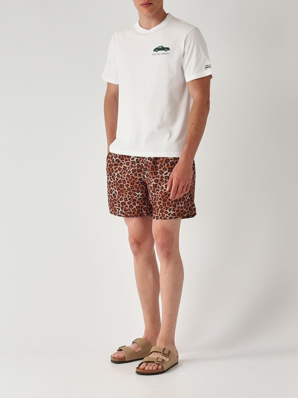 2. Herren-T-Shirt Portofino aus Baumwolle Karriere Car 01n Emb MC2 Saint Barth pot0001