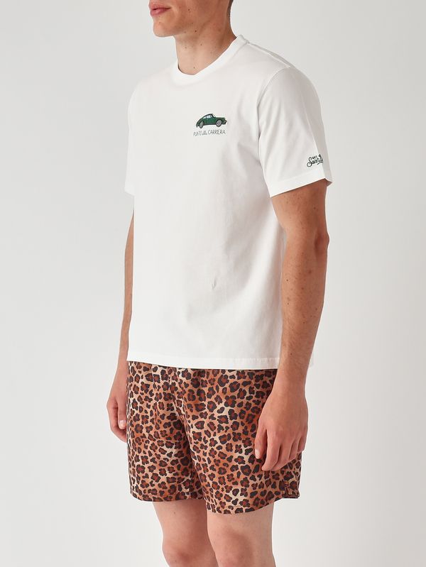3. Herren-T-Shirt Portofino aus Baumwolle Karriere Car 01n Emb MC2 Saint Barth pot0001