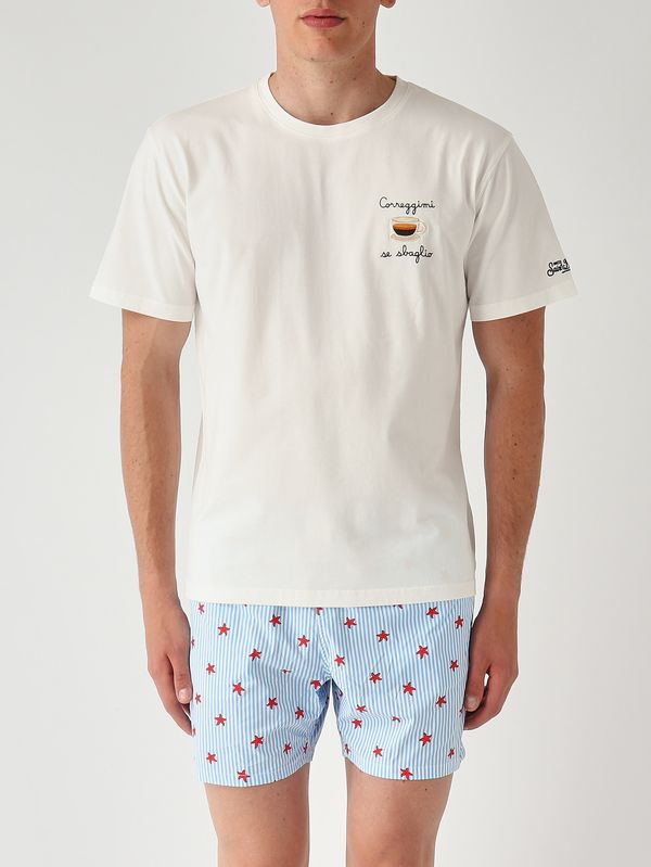 1. Herren-T-Shirt Portofino aus Baumwolle Korrigiere mich, wenn ich falsch liege: 10 Emb MC2 Saint Barth pot0001