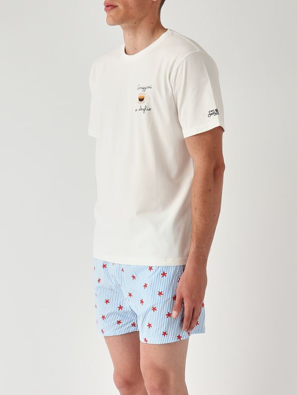 3. Herren-T-Shirt Portofino aus Baumwolle Korrigiere mich, wenn ich falsch liege: 10 Emb MC2 Saint Barth pot0001