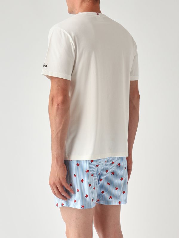 4. Herren-T-Shirt Portofino aus Baumwolle Korrigiere mich, wenn ich falsch liege: 10 Emb MC2 Saint Barth pot0001