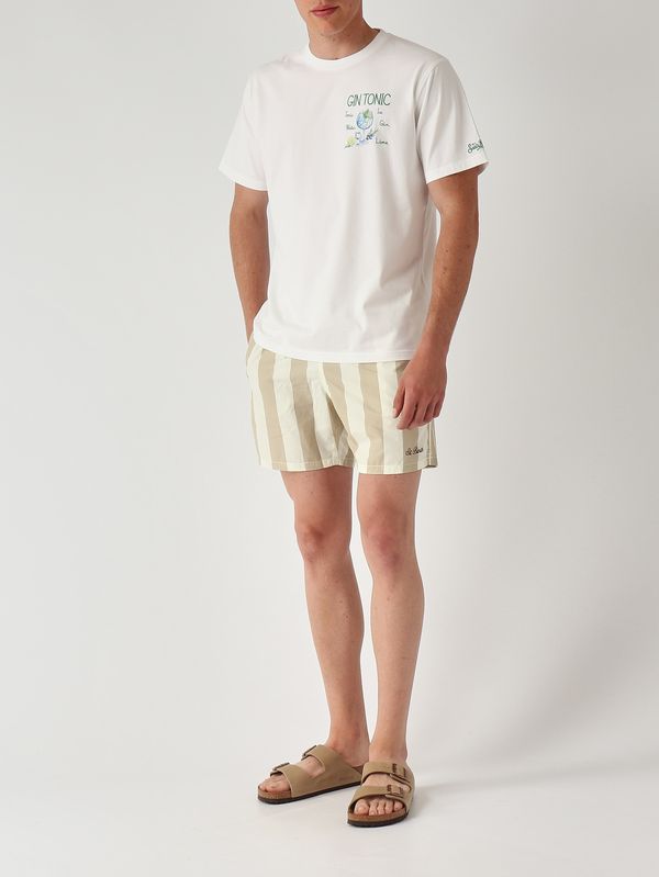 2. T-shirt Portofino en coton pour homme Recette de Gin Tonic 01n MC2 Saint Barth pot0001