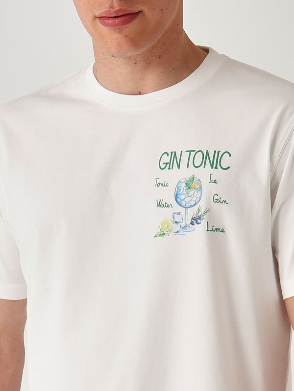 5. T-shirt Portofino en coton pour homme Recette de Gin Tonic 01n MC2 Saint Barth pot0001