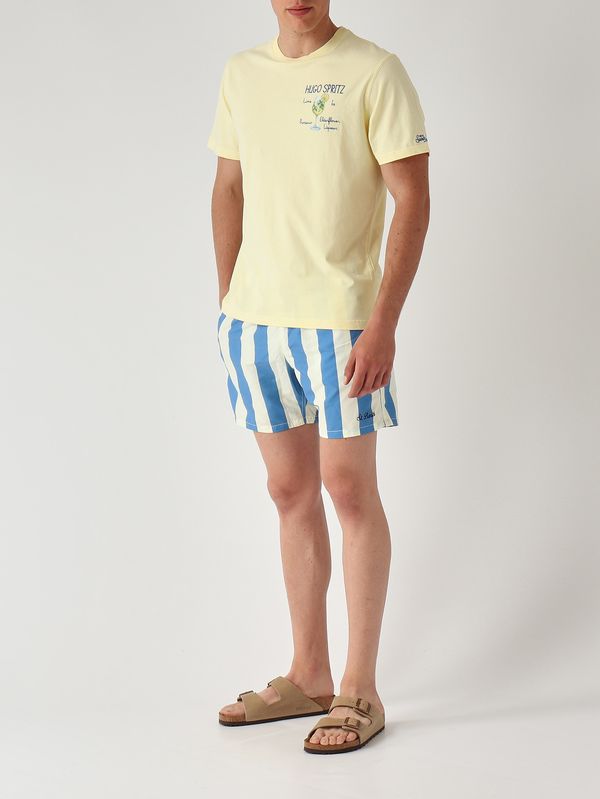 2. Herren-T-Shirt Portofino aus Baumwolle Hugo-Rezept 92l Emb MC2 Saint Barth pot0001