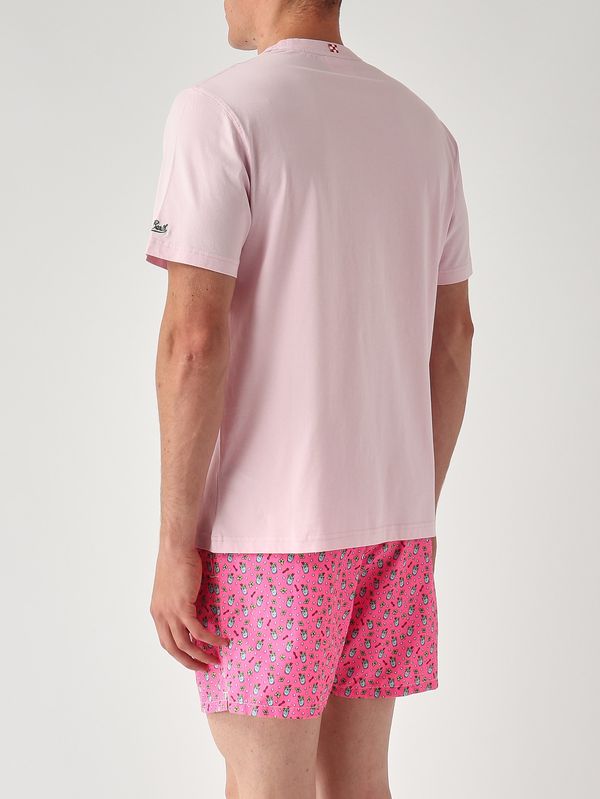 4. Herren-T-Shirt Portofino aus Baumwolle Mojito-Rezept 21 Emb MC2 Saint Barth pot0001