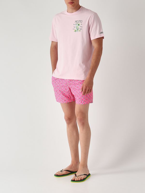 2. Herren-T-Shirt Portofino aus Baumwolle Mojito-Rezept 21 Emb MC2 Saint Barth pot0001