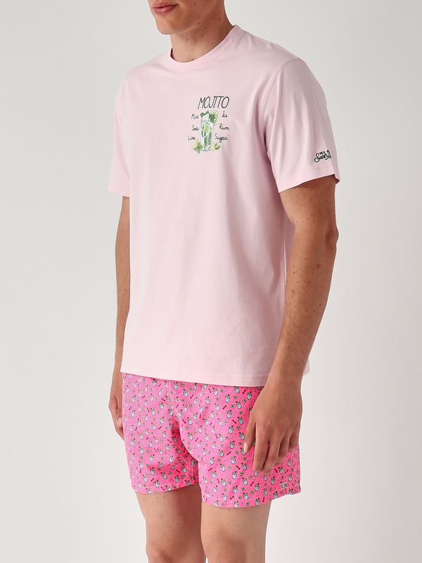 3. Herren-T-Shirt Portofino aus Baumwolle Mojito-Rezept 21 Emb MC2 Saint Barth pot0001