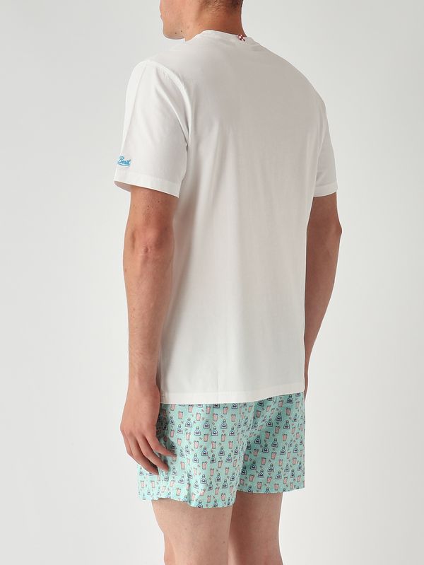 4. Herren-T-Shirt Portofino aus Baumwolle Paloma-Rezept 01n Emb MC2 Saint Barth pot0001