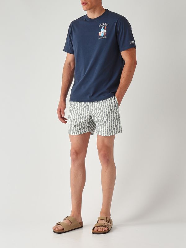 2. Herren-T-Shirt Portofino aus Baumwolle Social Negroni 61 Emb MC2 Saint Barth pot0001