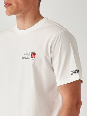 5. T-shirt Portofino en coton pour homme Americano 01n Emb