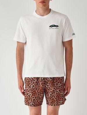 1. Herren-T-Shirt Portofino aus Baumwolle Karriere Car 01n Emb