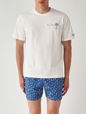 1. Herren-T-Shirt Portofino aus Baumwolle Ein Glas Gin, bitte 01n