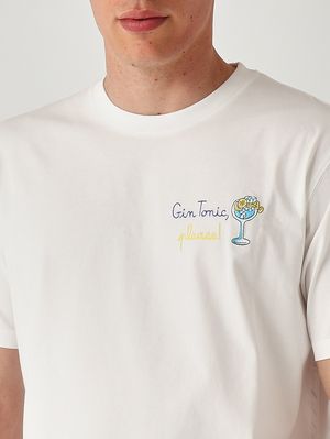 5. Herren-T-Shirt Portofino aus Baumwolle Ein Glas Gin, bitte 01n